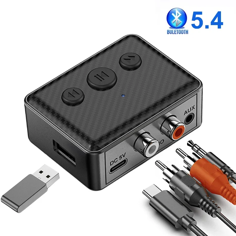 Desk Setup Speakers - Adapter odbiornika audio USB Bluetooth 5.4