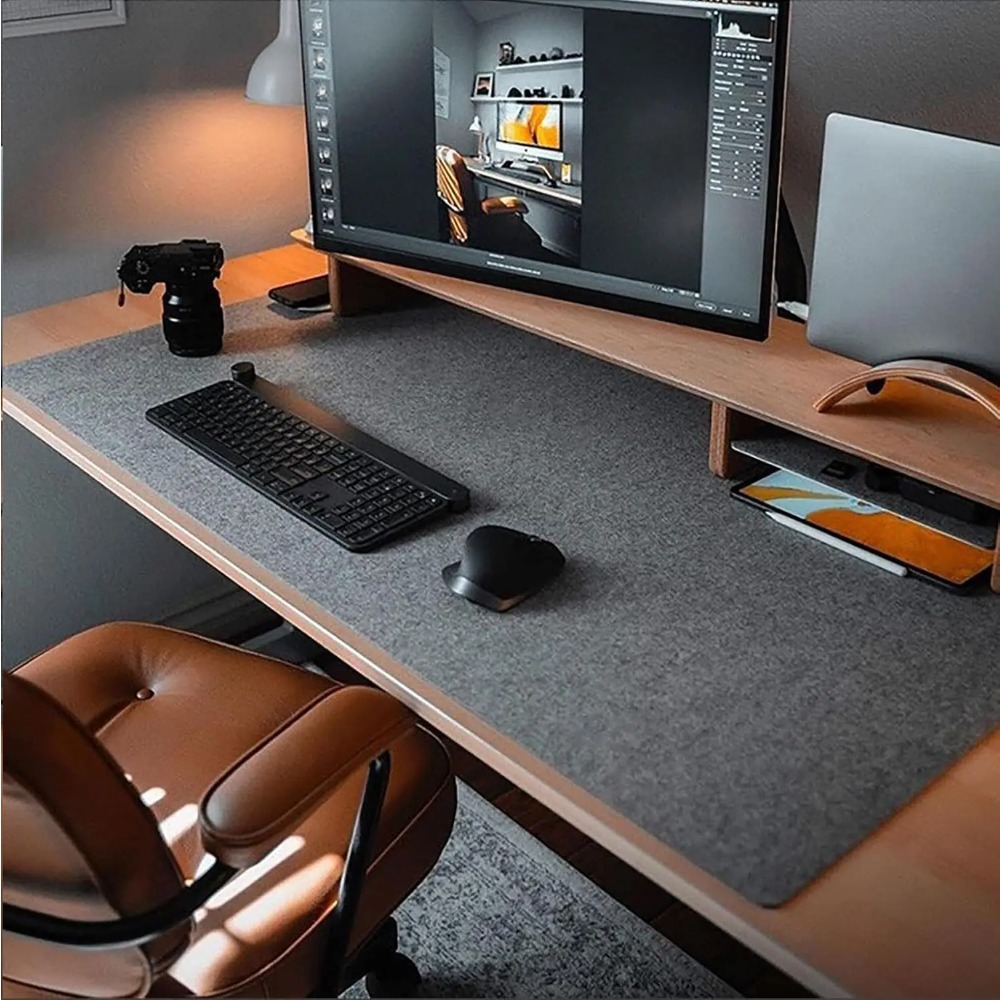 Desk Setup Ergonomic - Podkładka na biurko z filcu, mata
