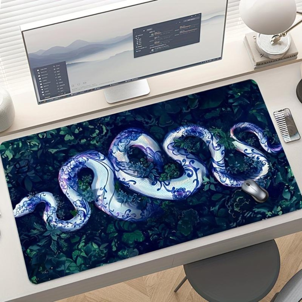 Jungle Desk Setup - Podkładka pod mysz Jungle White Snake,