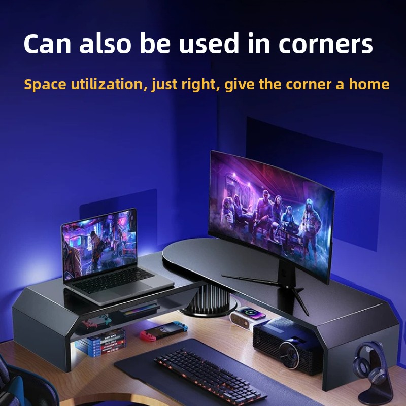 Desk Setup Dual Monitor - Podstawka pod dwa monitory do gier,