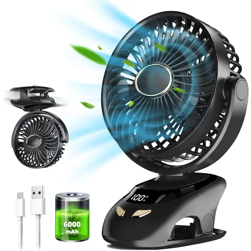 Fan Desk Small Usb - Mały wentylator z klipsem do biurka,