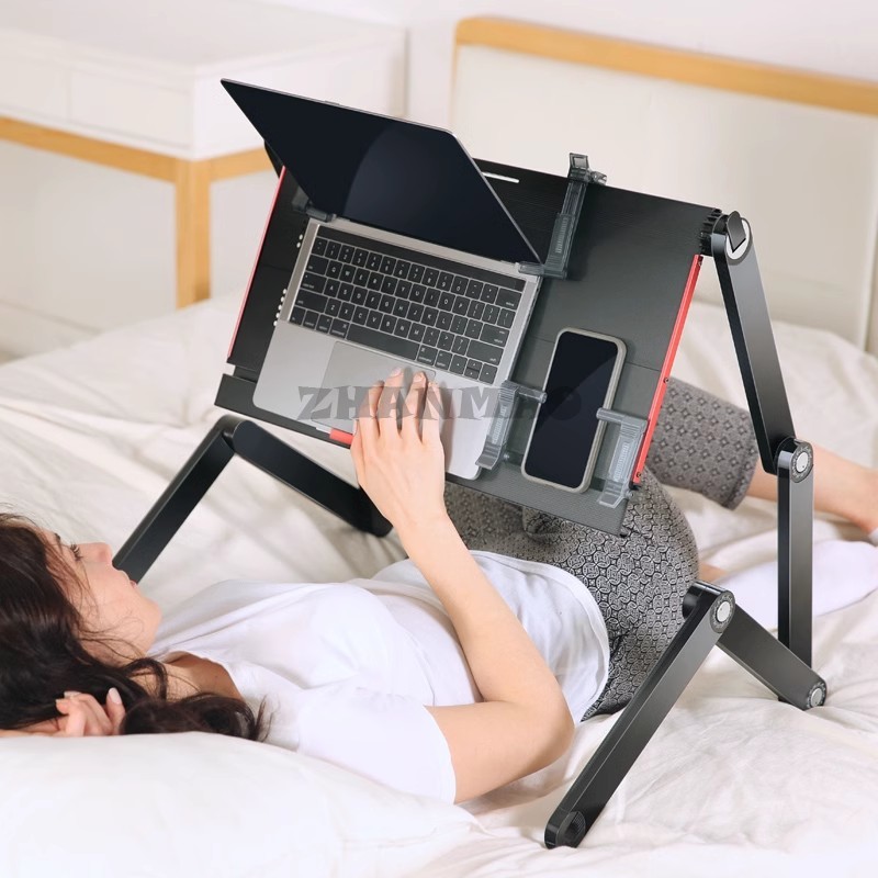 Desk Setup Laptop - Leżący płaski na łóżku, biurko na