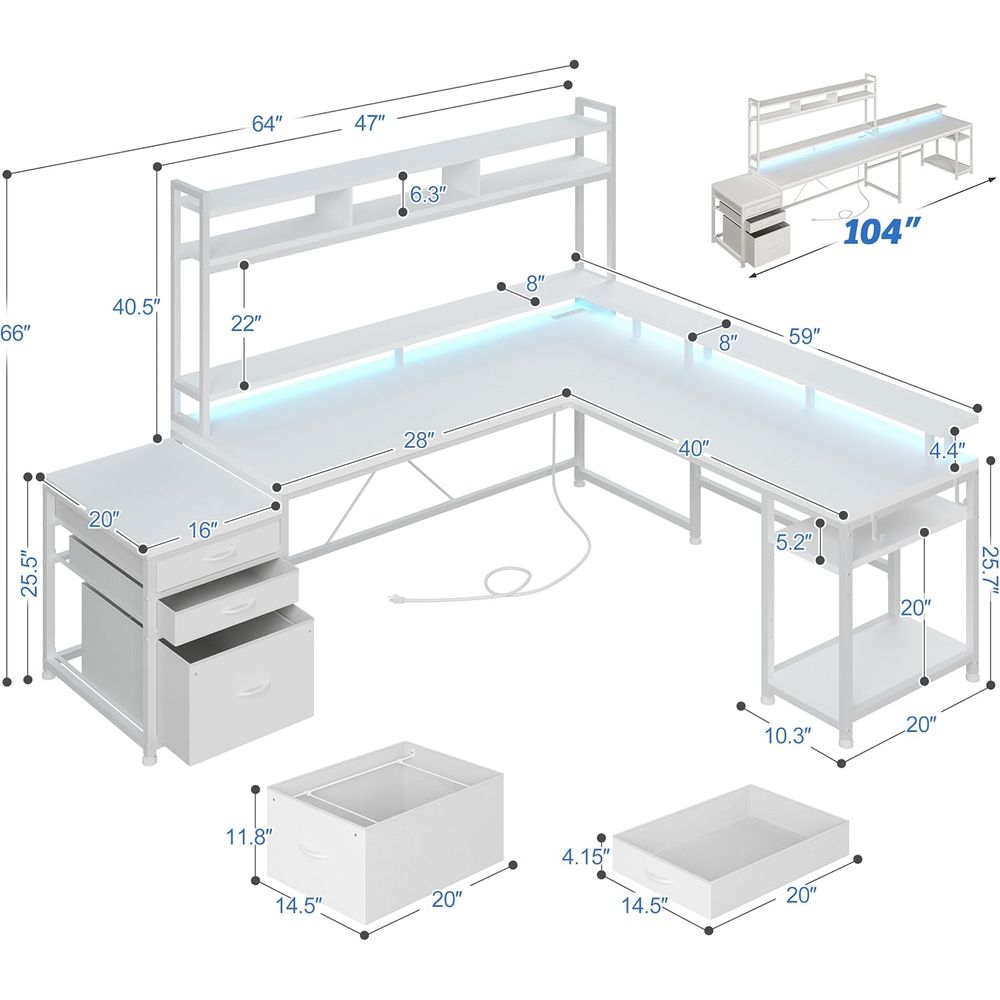 Biurko w kształcie litery L o  – Desk Setup Dual Monitor recenzja i cena