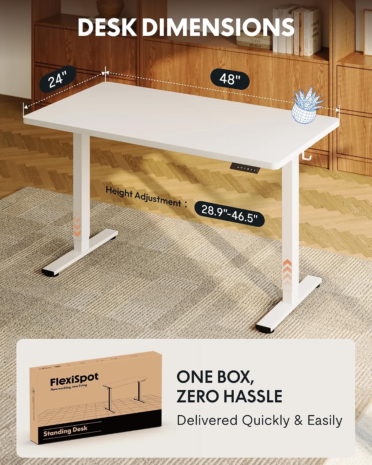 FLEXISPOT EN1 Biurko Stojące J – Desk Setup Dual Monitor recenzja i cena