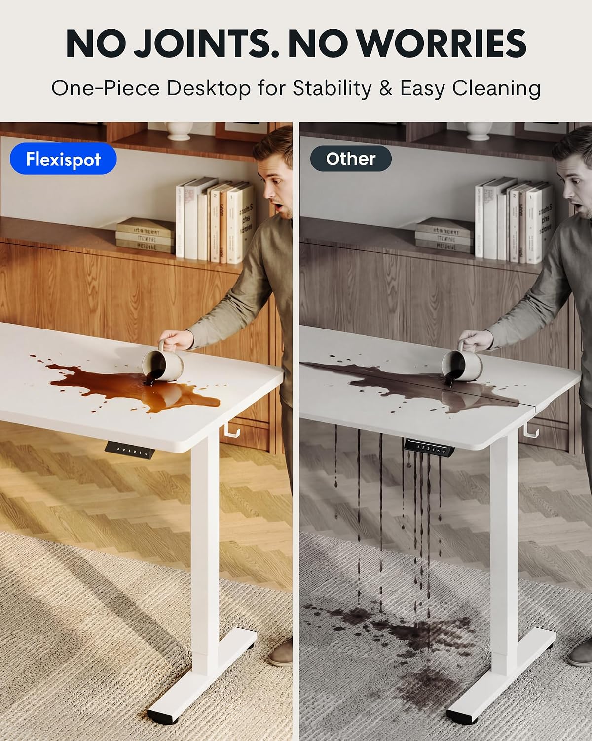 FLEXISPOT EN1 Biurko Stojące J – Desk Setup Dual Monitor recenzja i cena