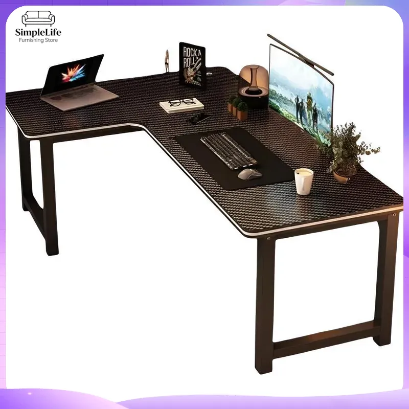 Narożne biurko gamingowe z pół – Desk Setup Dual Monitor recenzja i cena