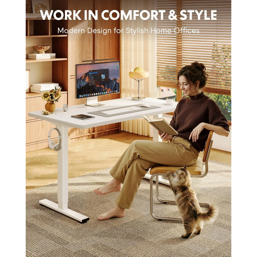 FLEXISPOT EN1 Biurko Stojące J – Desk Setup Dual Monitor recenzja i cena