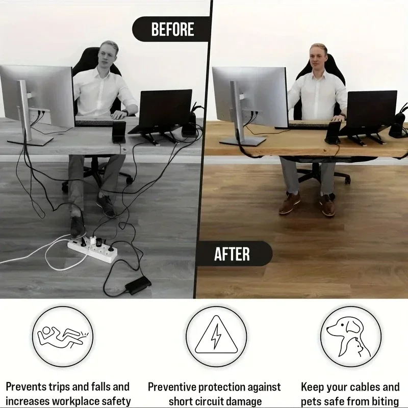 Siatka do zarządzania kablami  – Desk Setup Organizer recenzja i cena