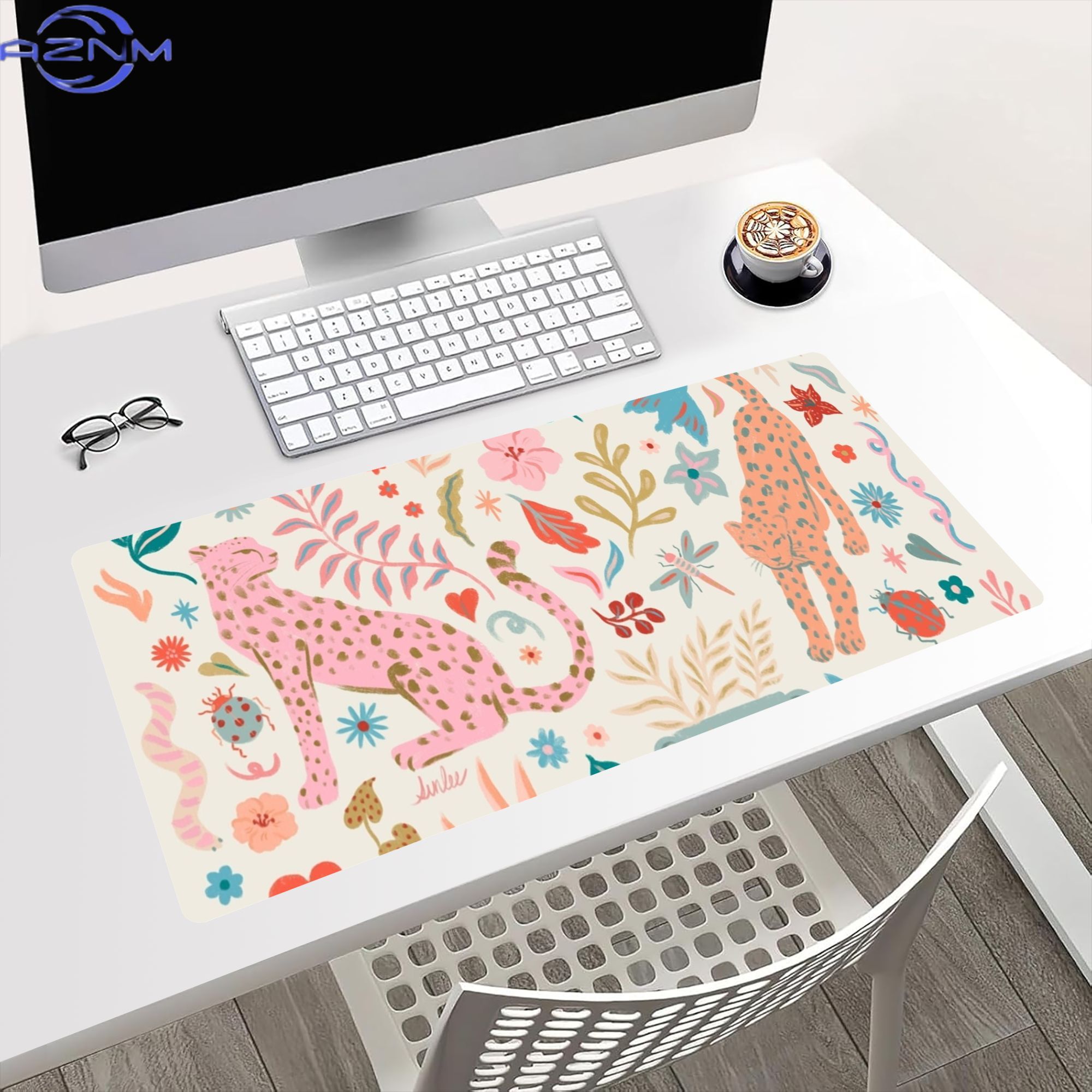 Duża podkładka pod klawiaturę, – Jungle Desk Setup recenzja i cena