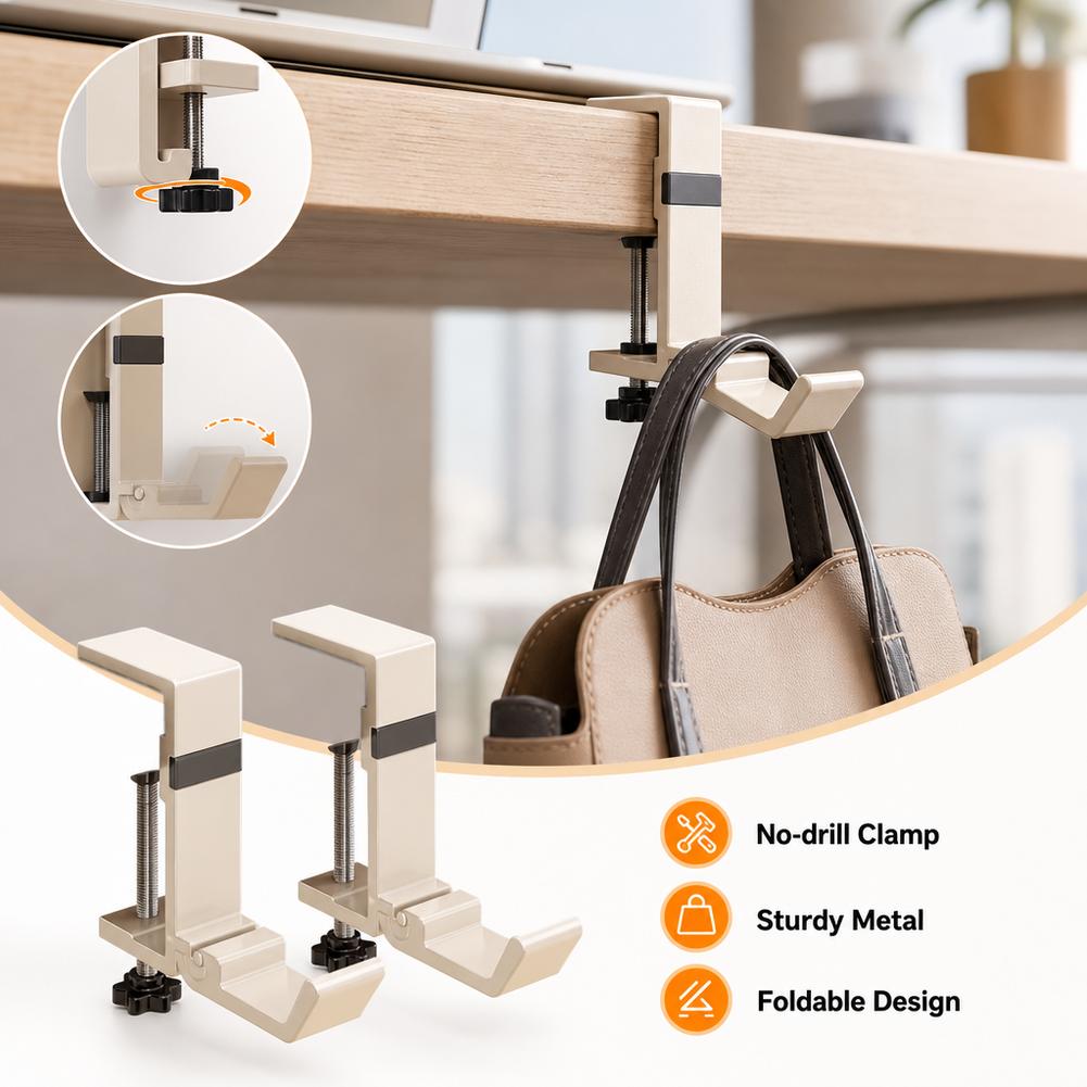 Składany haczyk na biurko bez  – Desk Setup Organizer recenzja i cena