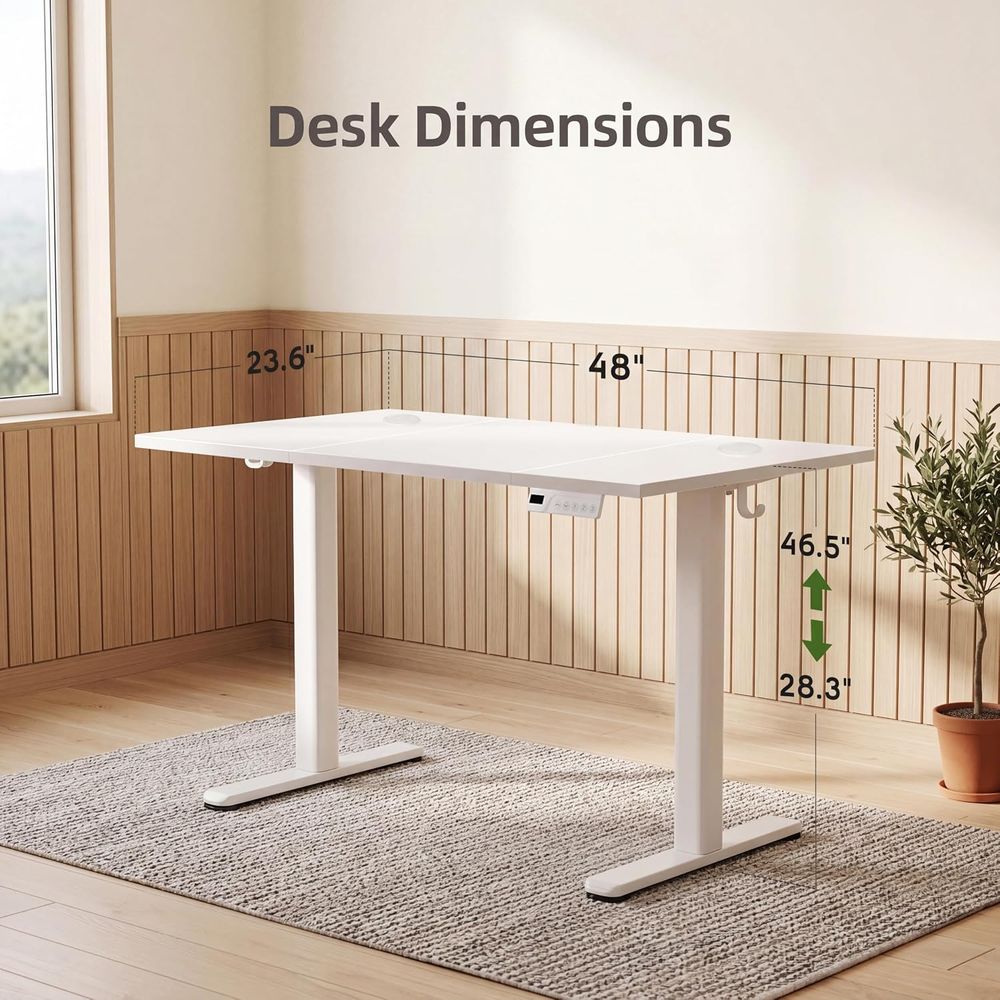 Elektrycznie regulowane biurko – Desk Setup Dual Monitor recenzja i cena