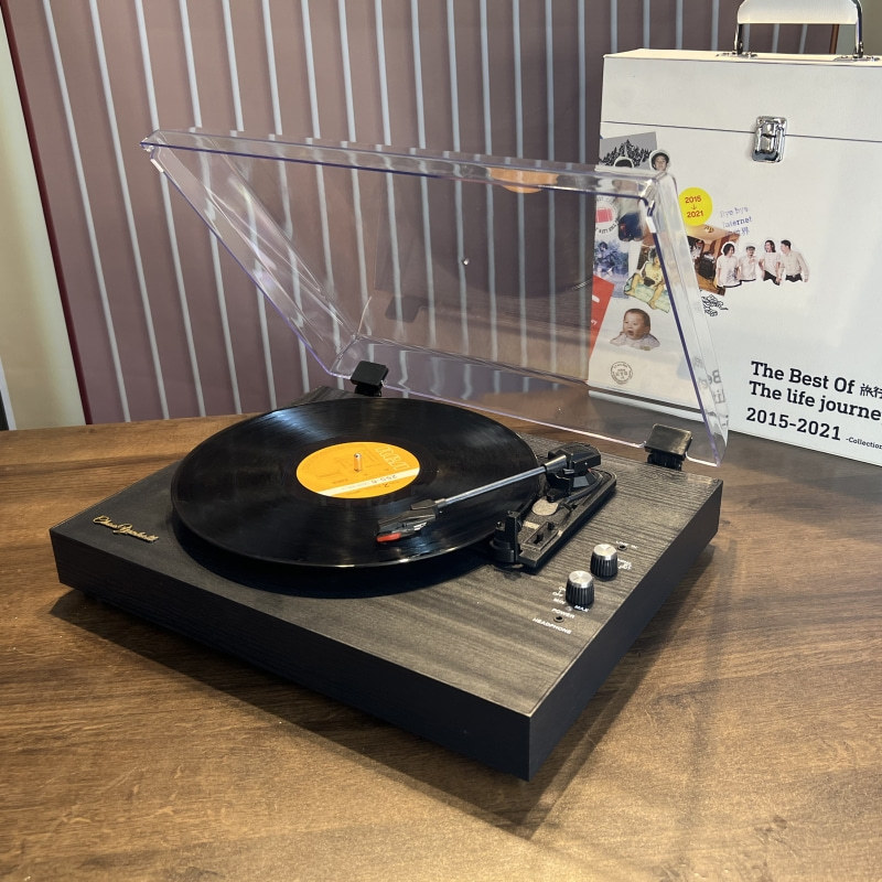 Gramofon winylowy, gramofon, f – Desk Setup Speakers recenzja i cena