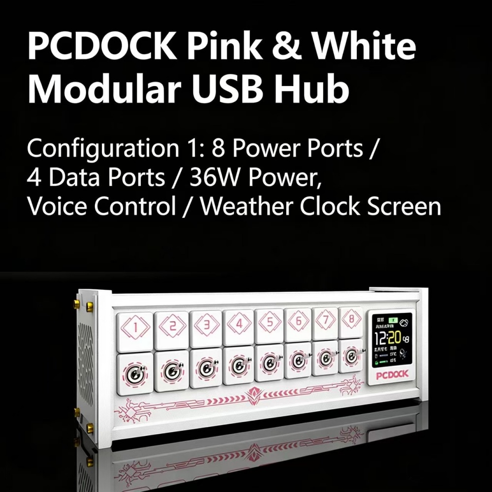 PCDOCK Blok USB z przełączniki – Desk Setup Laptop recenzja i cena