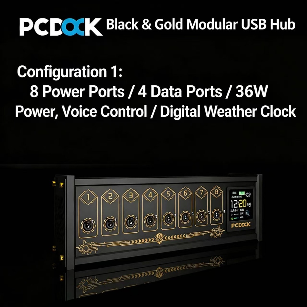PCDOCK Blok USB z przełączniki – Desk Setup Laptop recenzja i cena