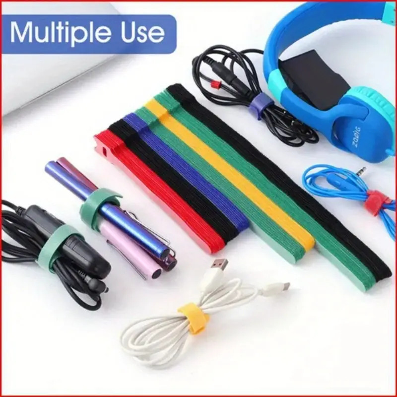30 szt. Wielokolorowe, wielokr – Cable Velcro Strap recenzja i cena