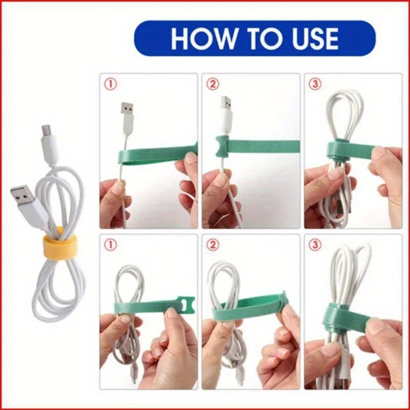 30 szt. Wielokolorowe, wielokr – Cable Velcro Strap recenzja i cena
