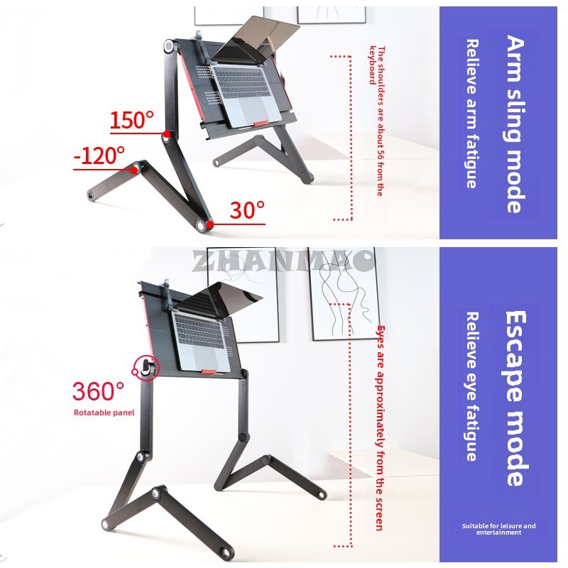 Leżący płaski na łóżku, biurko – Desk Setup Laptop recenzja i cena