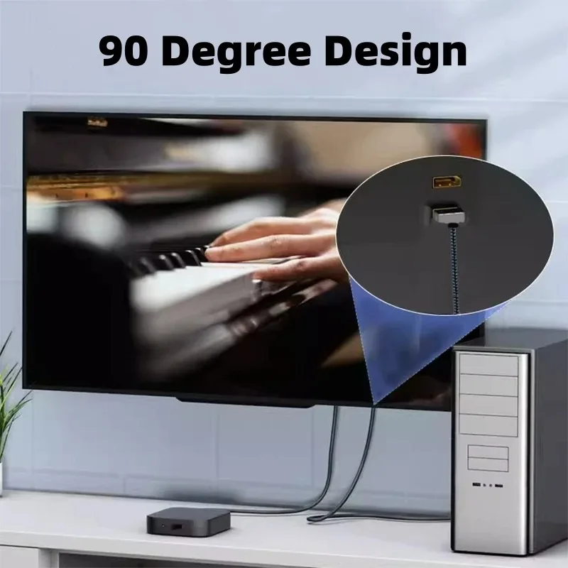 Kabel DisplayPort 1.2 4K z kąt – Desk Setup Speakers recenzja i cena