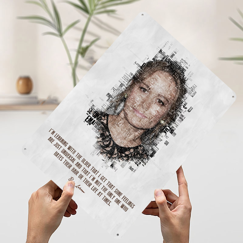 Plakat z cytatem Bri Larnson,  – Desk Setup Quotes recenzja i cena